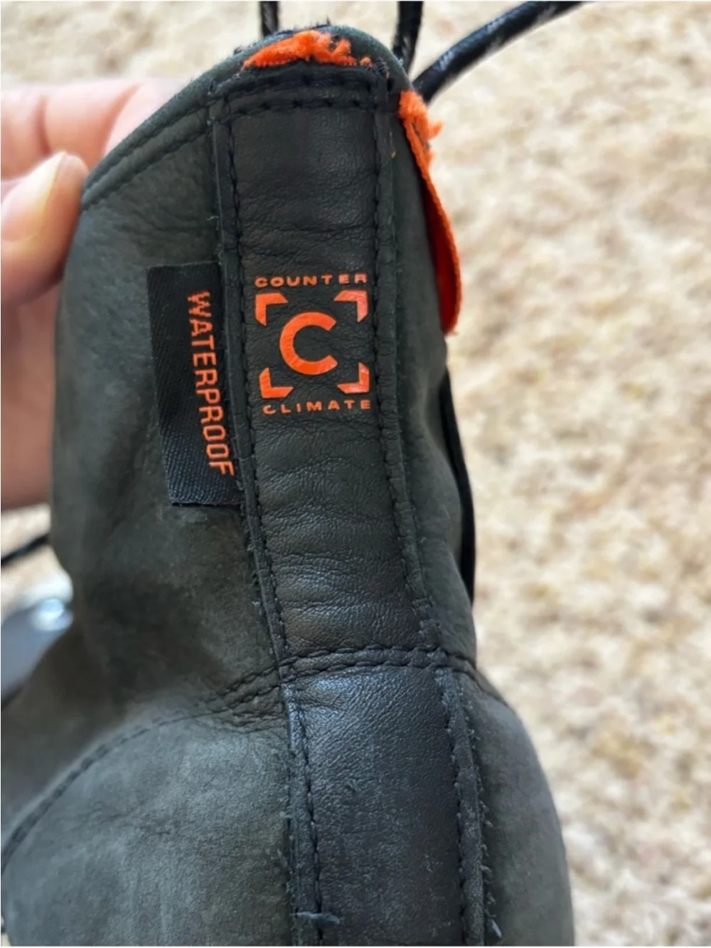 Converse Waterproof Men’s Black & Orange High-Top Sneaker